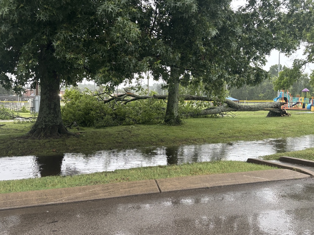 Town of Nolensville experiencing downed trees and flooding at the Historic Nolensville School and Old Nolensville Park.