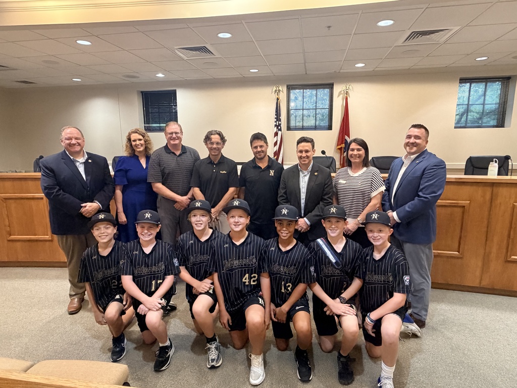 Town of Nolensville Board of Commissioner with Nolensville Little League team