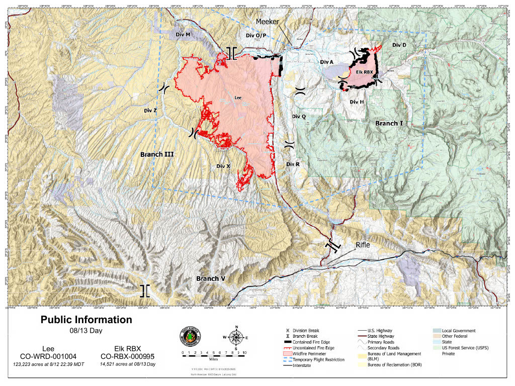 Map with red shape in middle