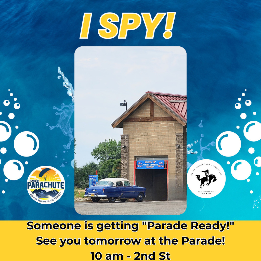 I SPY! Someone is getting "Parade Ready!" See you tomorrow at the Parade. 10 am - 2nd St