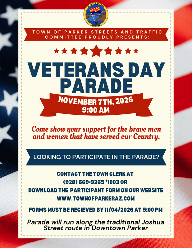 Annual Veterans Day Parade Scheduled for the  7th of November