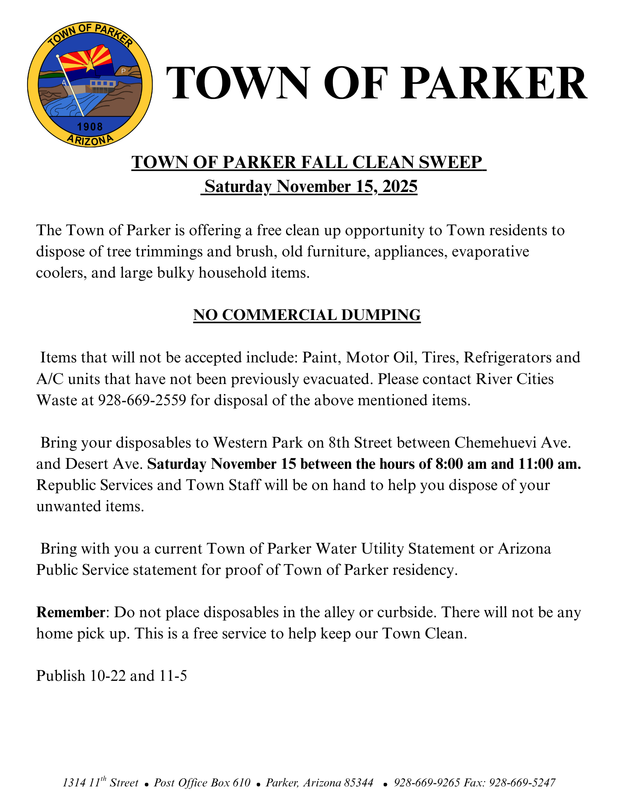 Clean Sweep Notice