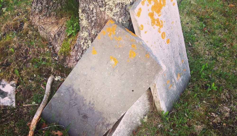 Leaning Grave Stones