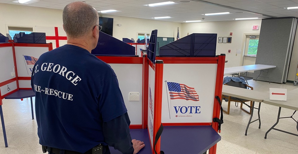 Man Voting