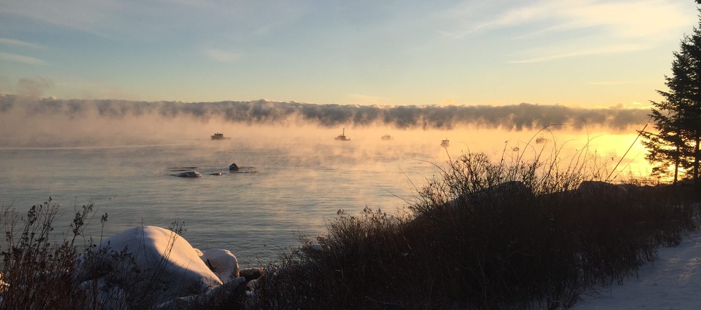 Sea Smoke and Boats