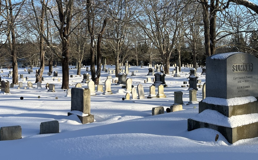 Cemetery in Snow