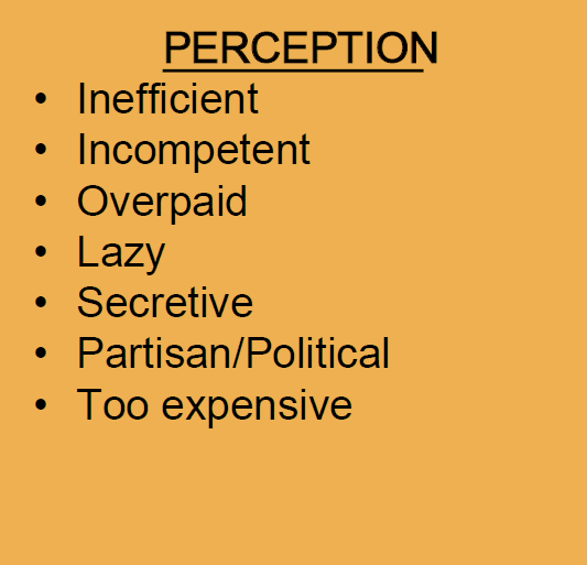 Perception of Town Government