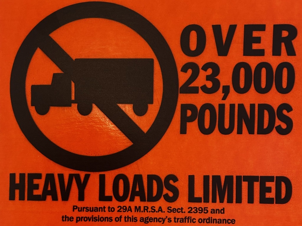 Heavy Loads Limited Sign