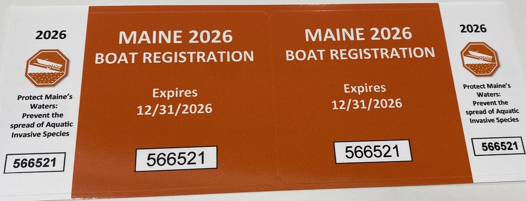 Maine Boat Stickers