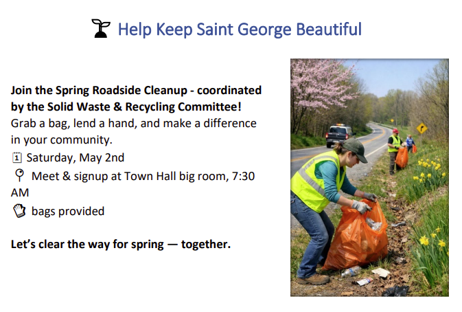 Road Cleanup Announcement