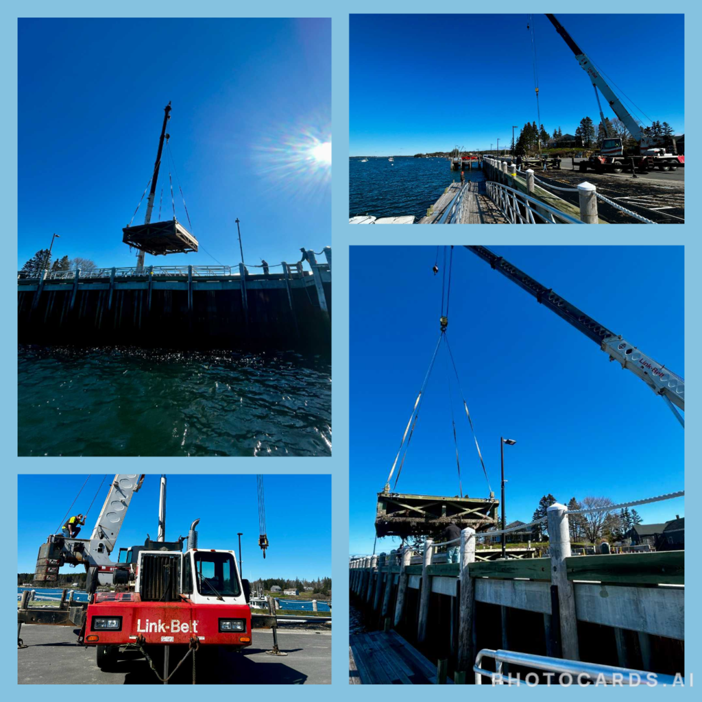 Floats and Crane