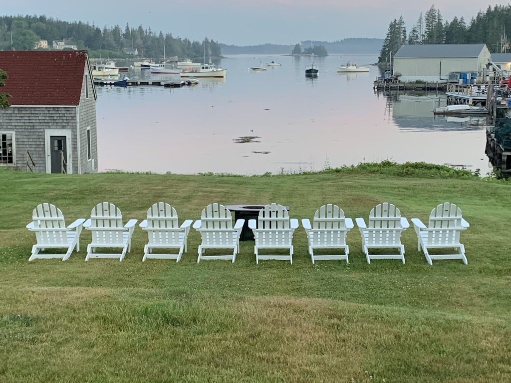 Chairs Facing Harbor