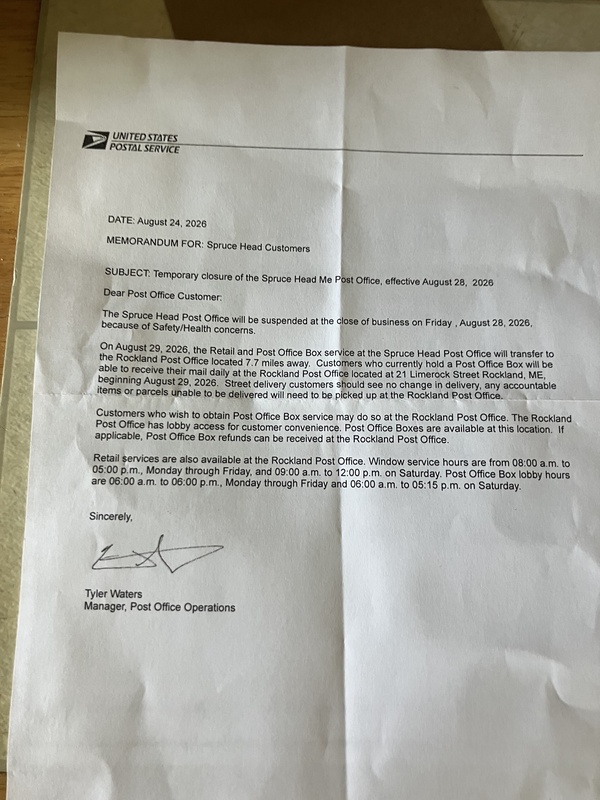Post Office Letter
