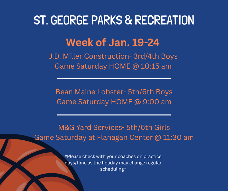 Parks & Rec Schedule