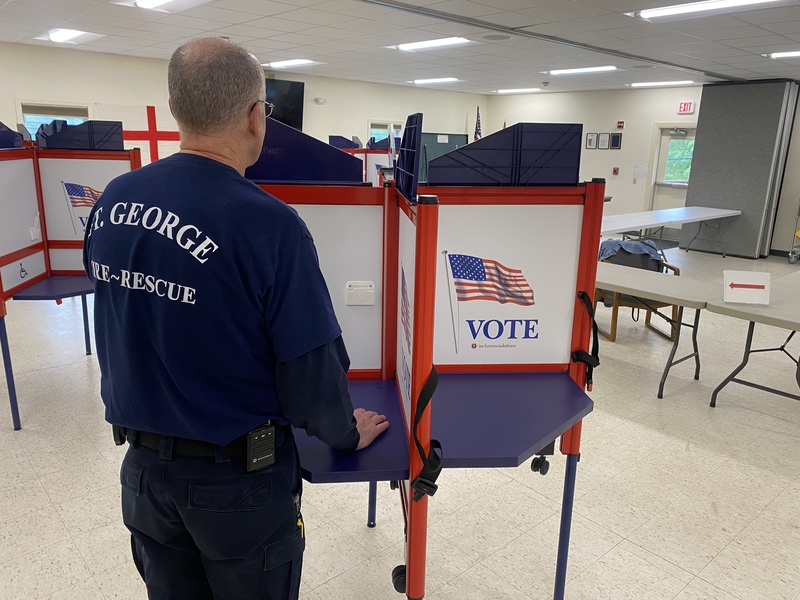 Man Voting