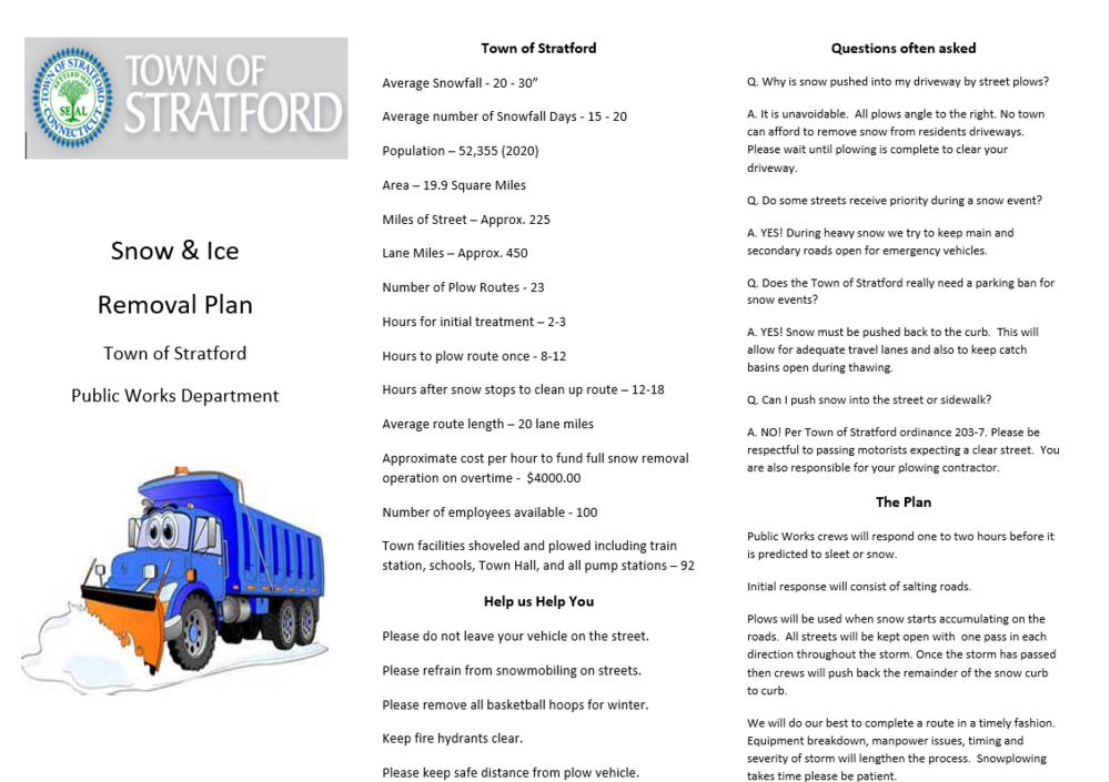 Snow Ice Removal Plan