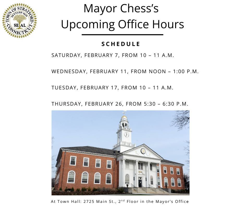 Mayor Chess's Upcoming Office Hours