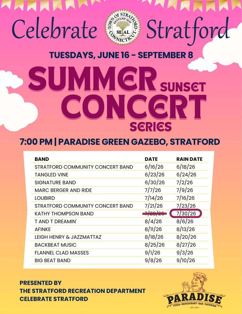 Summer Concert Series Rescheduled