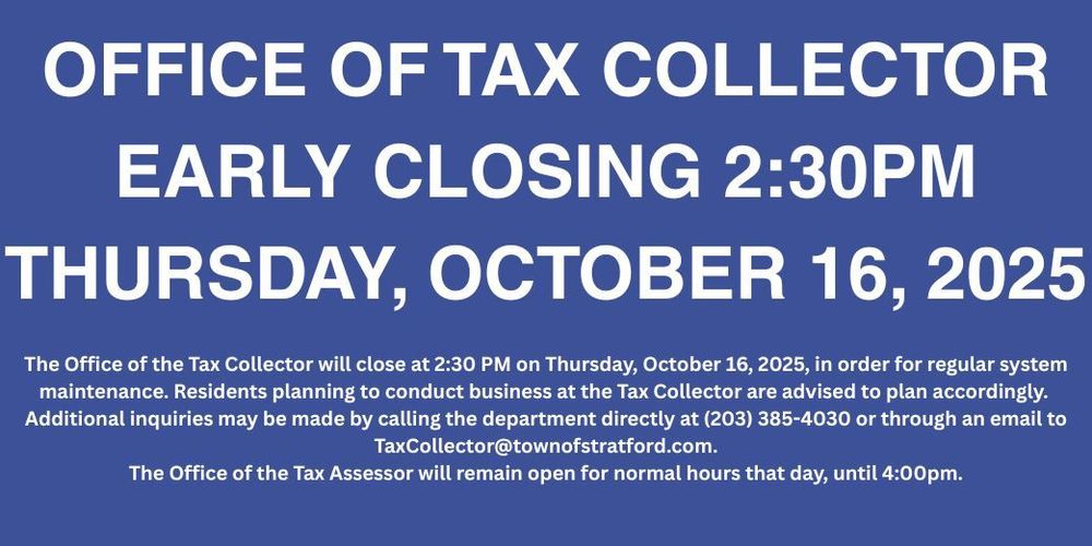 Early Closing Tax Collector