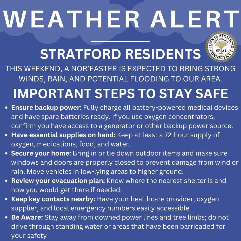 Weather Alert - Weekend of October 11-13