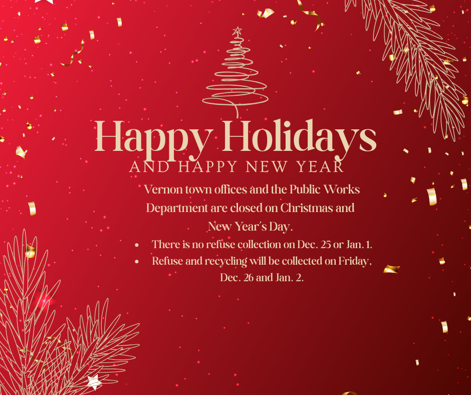 refuse delayed on Christmas and New Year's