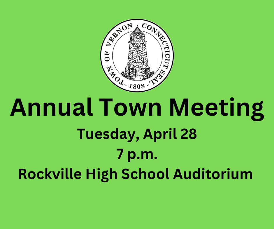 Annual Town Meeting is Tuesday, April 28