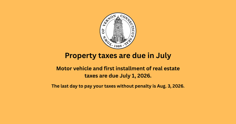 Property taxes are due in July