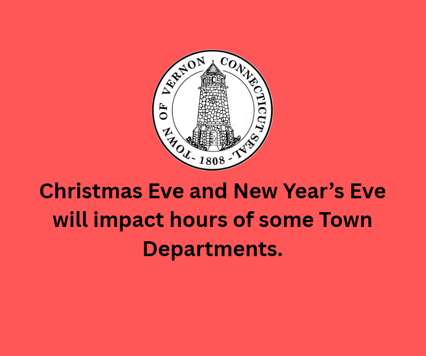 Town department hours on christmas and new year's eve