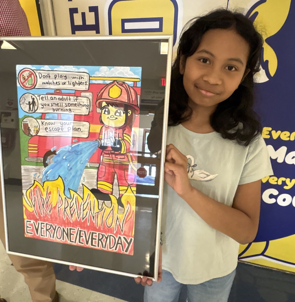 Jamie and her poster