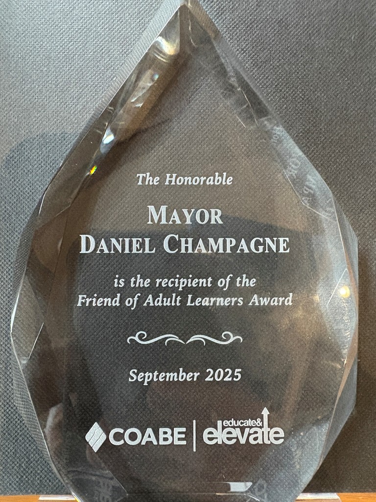 Award the mayor received.