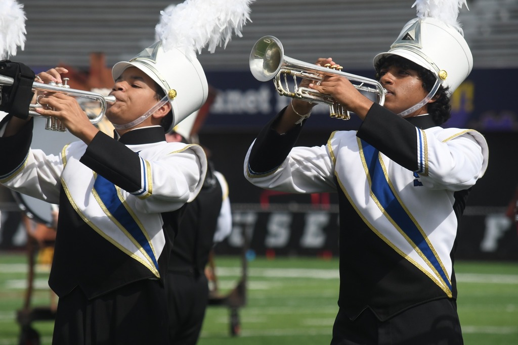 Band members perform