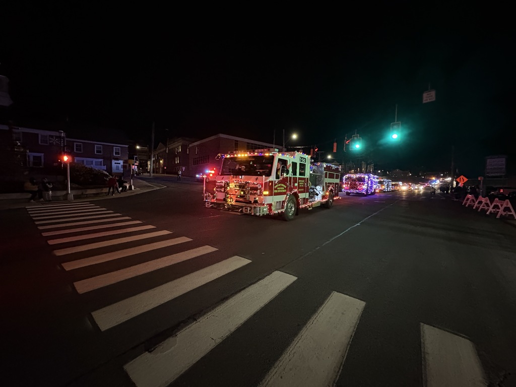 The fire truck parade