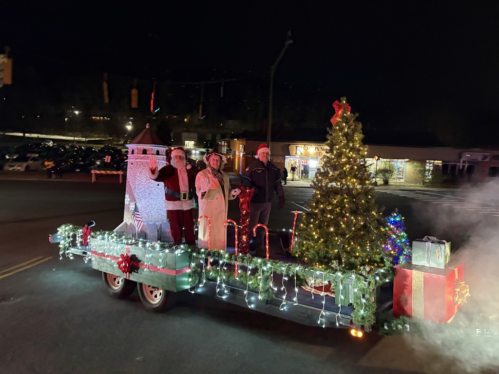 Santa arrives at Winterfest