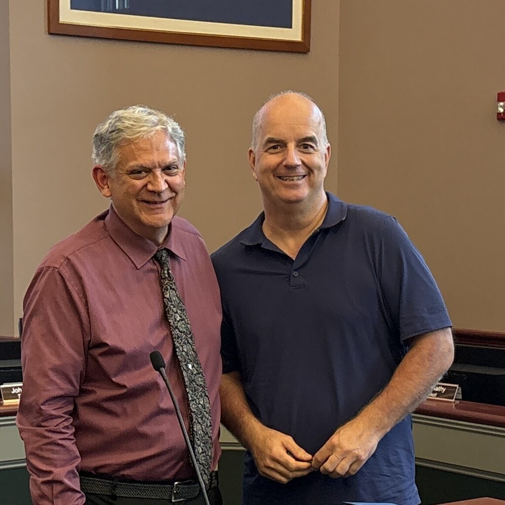 Frank Zitkus and the mayor