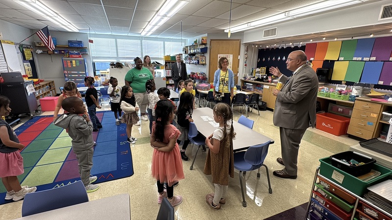 Dr. Macary at Center Road School