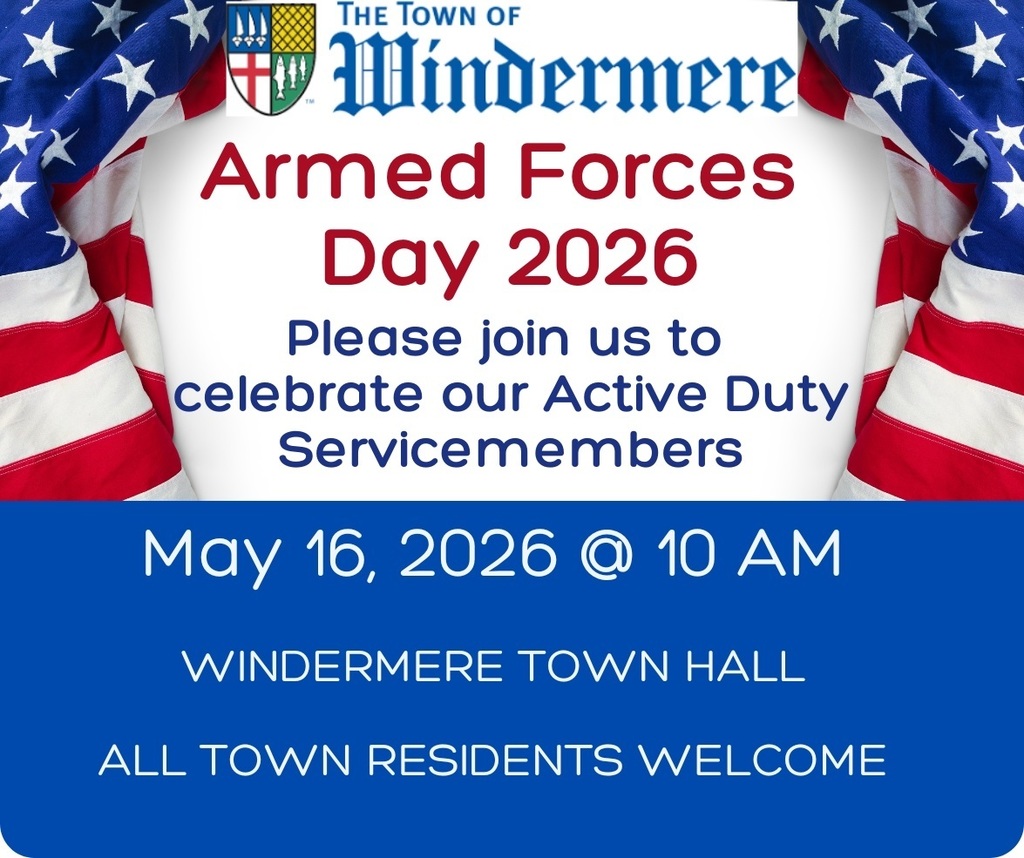 Armed Forces Day Celebration, May 16 at 10AM - Town Hall 