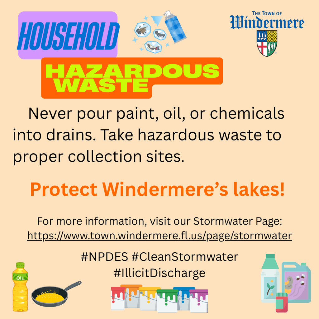 NPDES Outreach / Stormwater Household Hazardous Waste September 2026