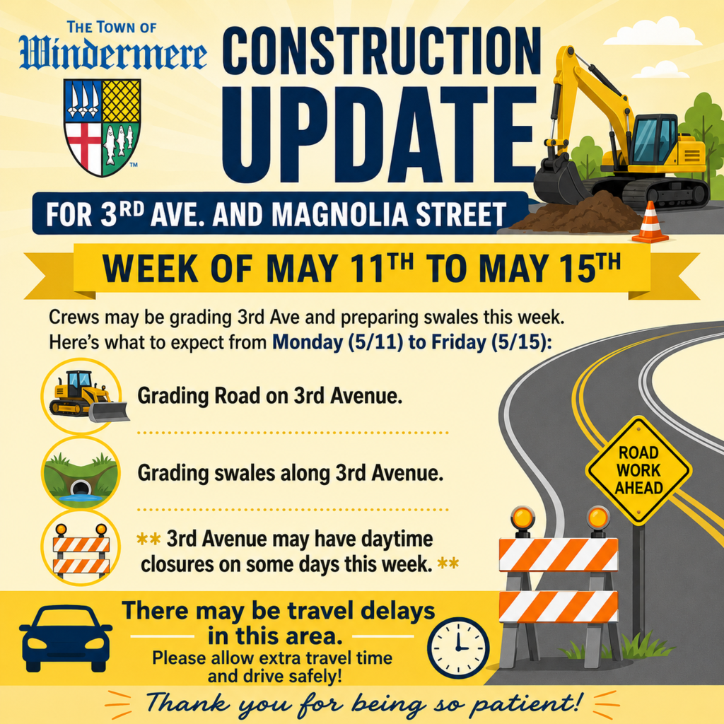 3rd and Magnolia Traffic Alert for the week of May 11 to May 15