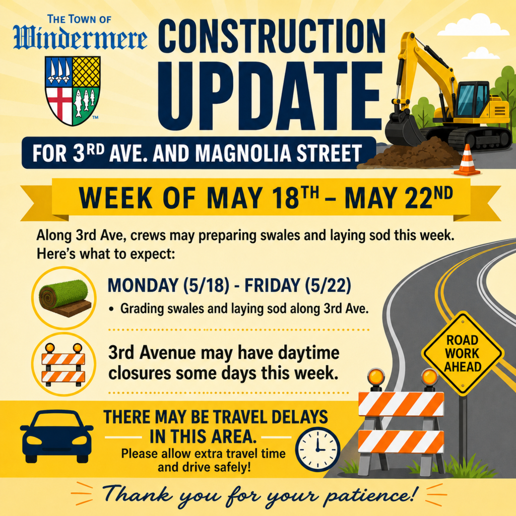 3rd and Magnolia Traffic Alert for the week of May 18 to May 22