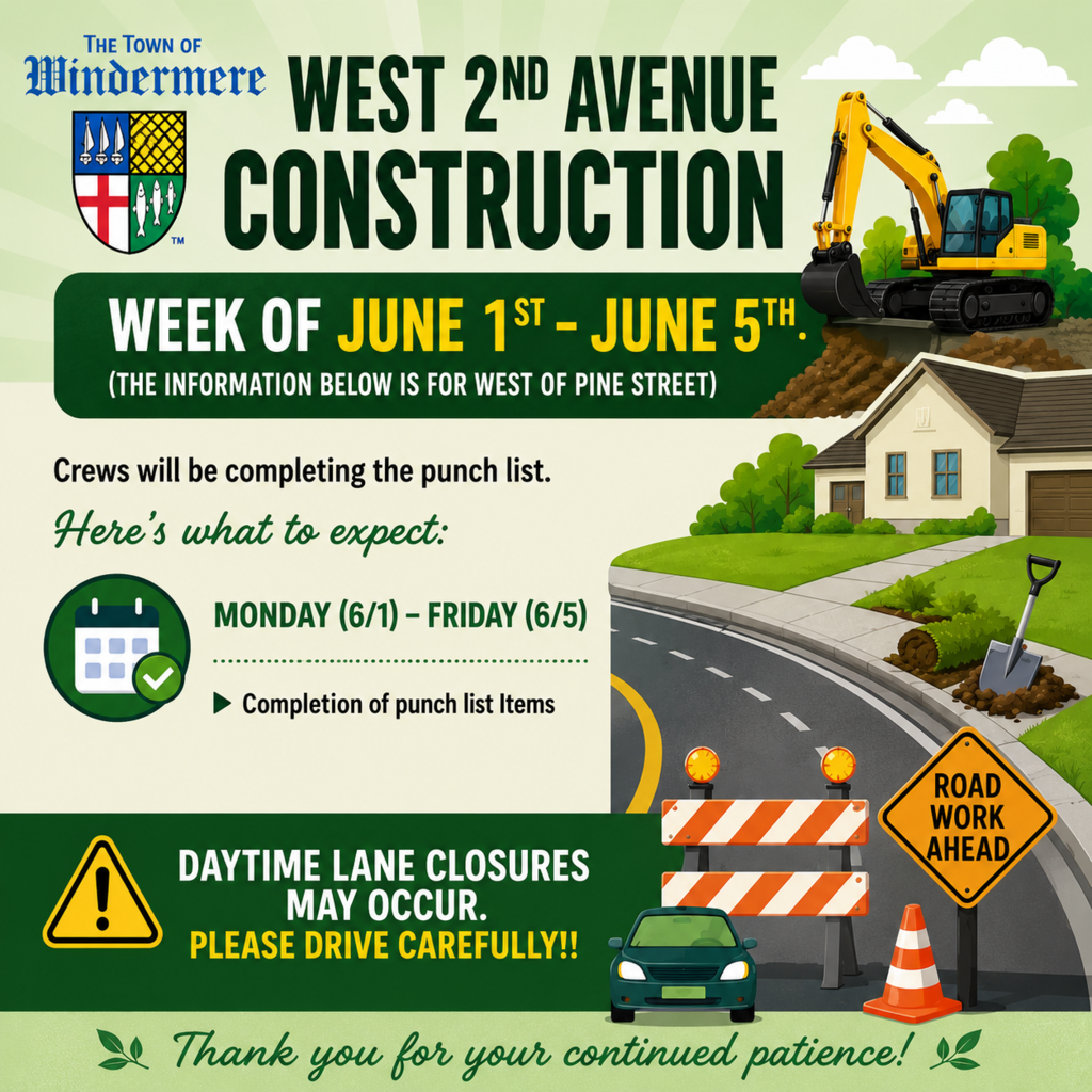 2nd Avenue  traffic alert for the week of June 1 to June 5
