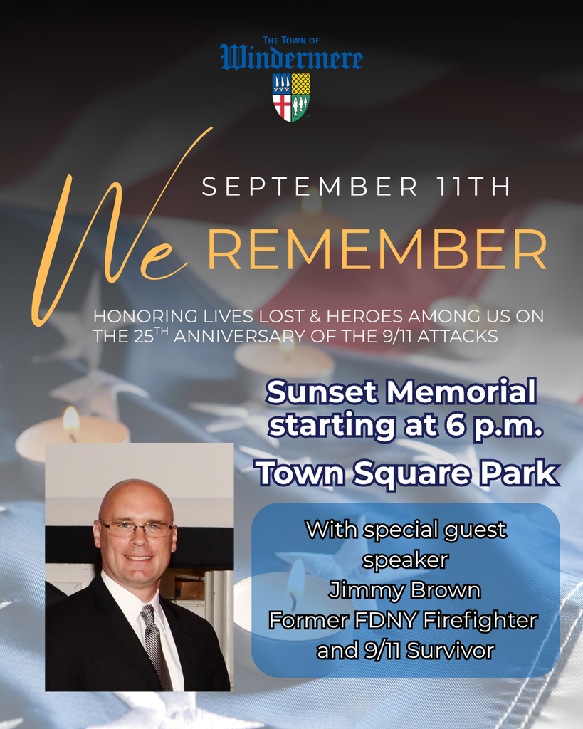 September 11th sunset memorial at Town Square Park