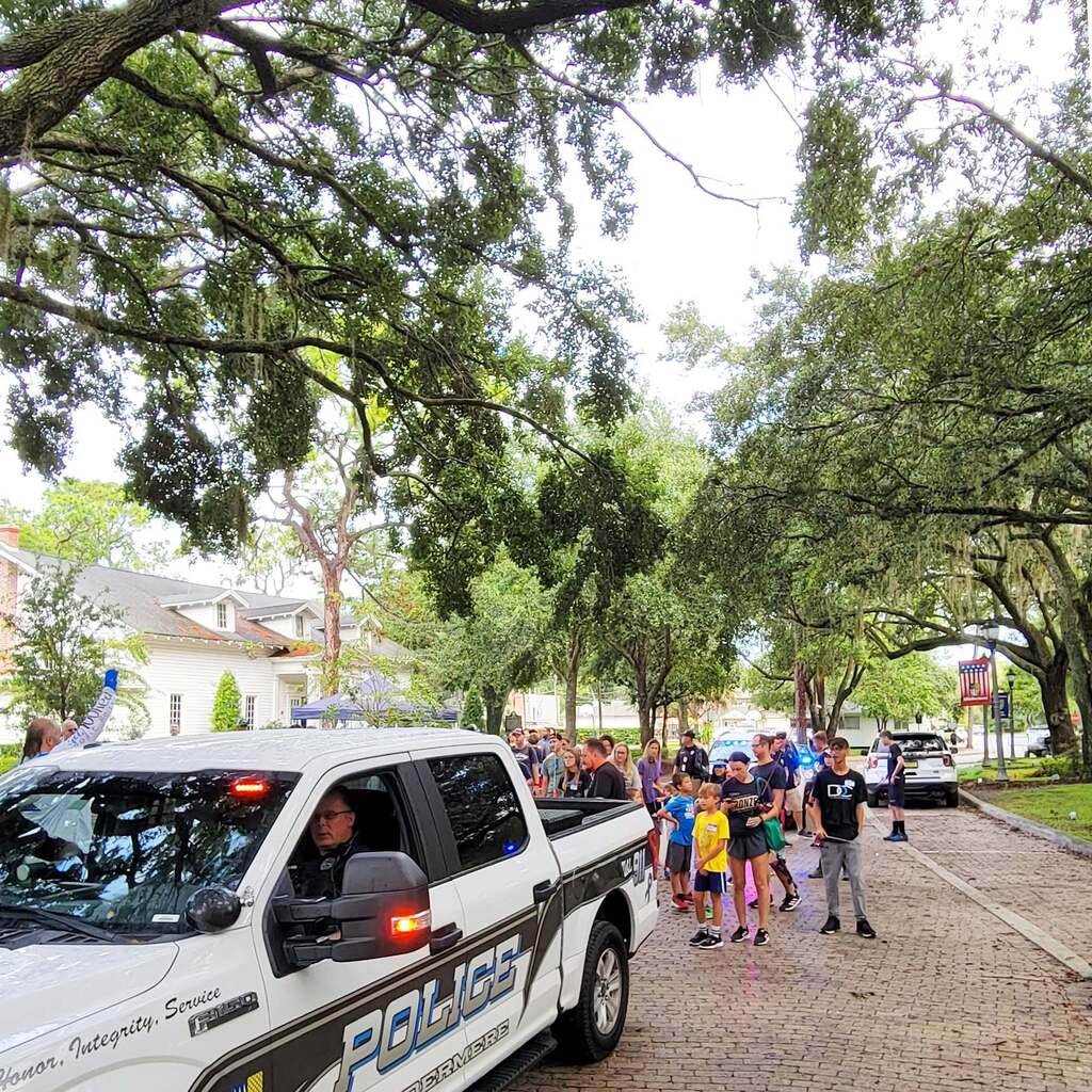 Dozens of kids attend the annual Windermere Police Department Foundation Cops & Bobbers event.