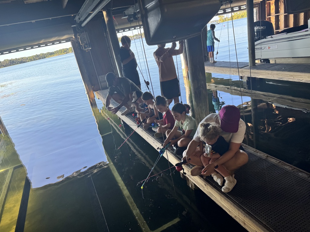 Dozens of kids attend the annual Windermere Police Department Foundation Cops & Bobbers event.