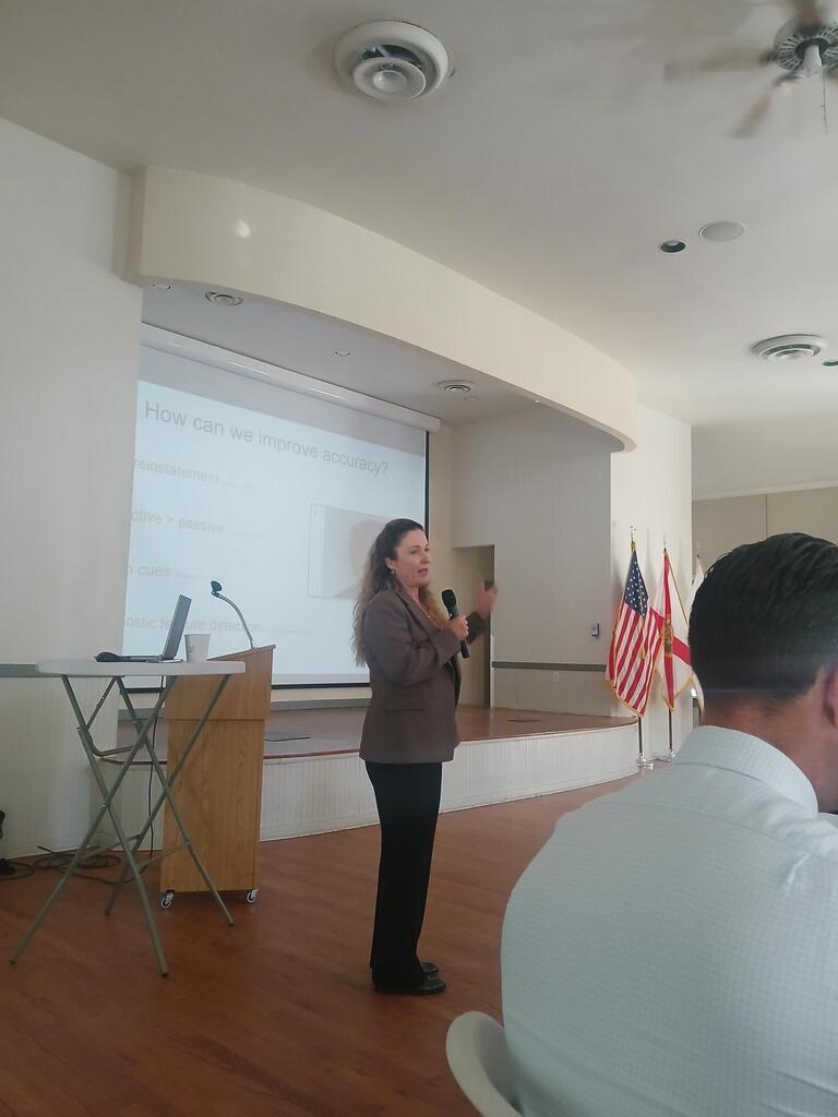 Windermere PD hosted a specialized eyewitness identification training at Town Hall.