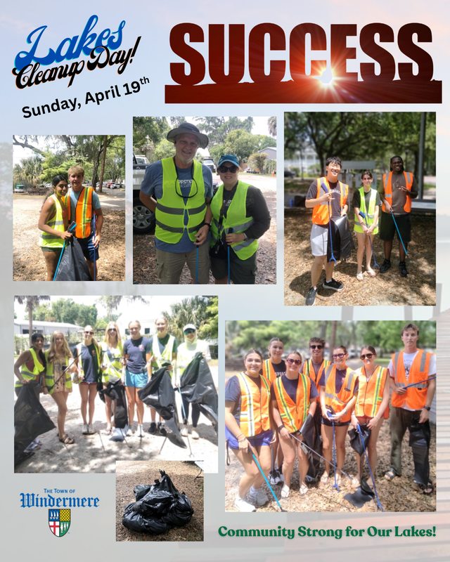 Pictures of Lake Cleanup April 19th 