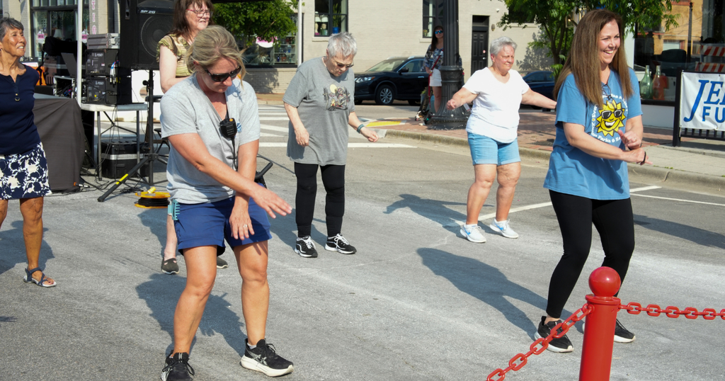 dancing ladies in the street