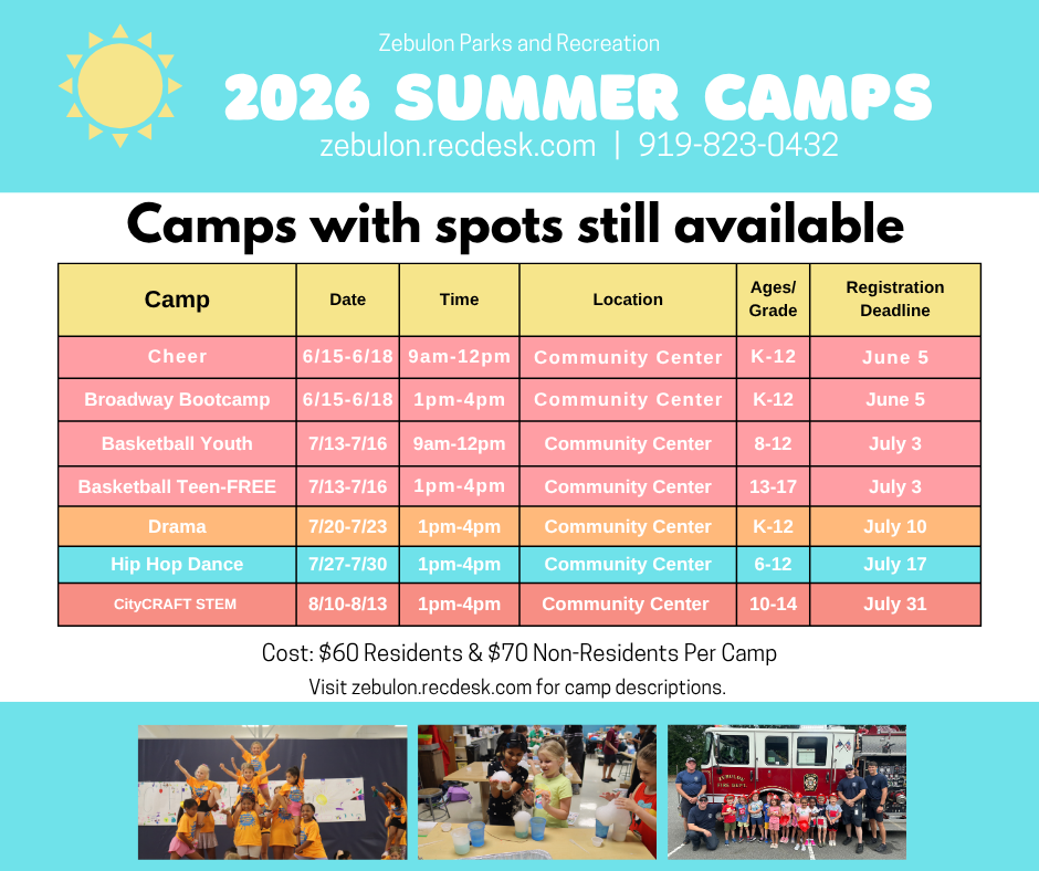 Summer Camps that still have spots available
