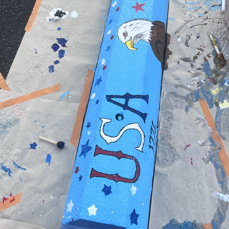 painting wheel stops 