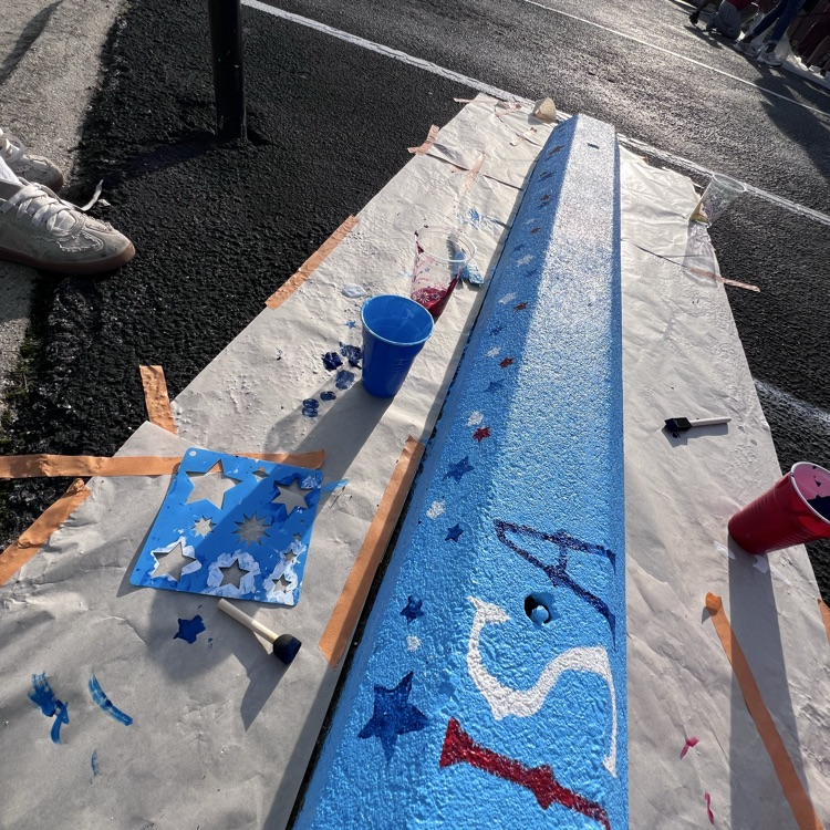 painting wheel stops 