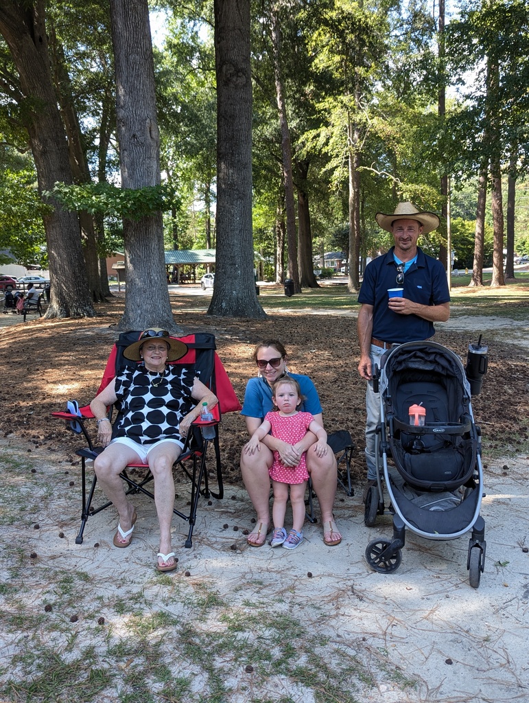 Family gathered in attendance for the concert.